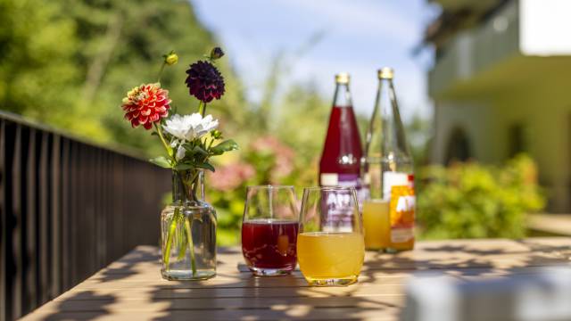 Natürliche Säfte: local fruits only - Hotel Schloßmühle